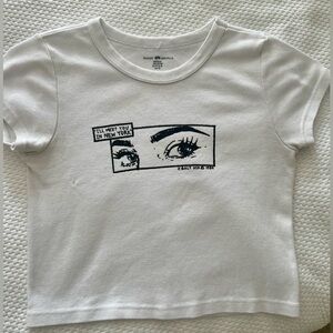 Brandy Melville John Galt graphic baby tee